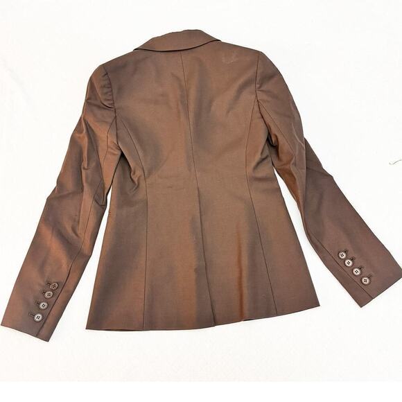 Theory Rory Tailor Brown Two Button Blazer Size 00 - Picture 3 of 7